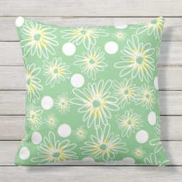Gänseblümchen-Plattform-Kissen im Freien Kissen