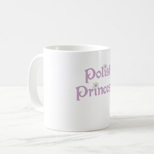 Gänseblümchen polieren Prinzessin Kaffeetasse (Vorderseite Links)