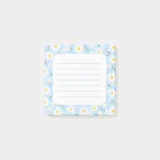 Gänseblümchen Post-it Klebezettel (Vorderseite)