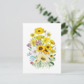 Gänseblümchen Postkarte (Stehend Vorderseite)