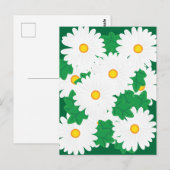 Gänseblümchen Postkarte (Vorne/Hinten)