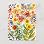 Gänseblümchen Postkarte (Vorderseite)