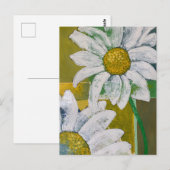 Gänseblümchen-Postkarte Postkarte (Vorne/Hinten)