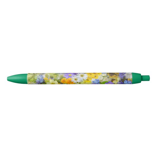 Gänseblümchen, Primel, Osterglocken Blumen Kugelschreiber (Vorderseite)