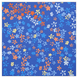 Gänseblümchen-Punkt-Vintages psychedelisches Stoff