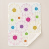 Gänseblümchen punktiert Decke Sherpadecke (Vorderseite)