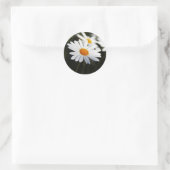 Gänseblümchen Runder Aufkleber (Tasche)