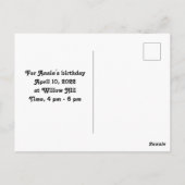 Gänseblümchen Save The Date Postkarte (Rückseite)