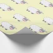 Gänseblümchen-Schafe Geschenkpapier (Ecke)