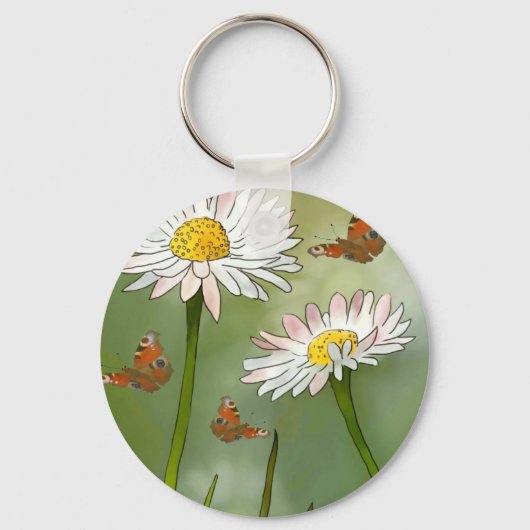 Gänseblümchen Schlüsselanhänger (Vorderseite)