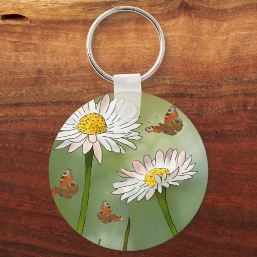 Gänseblümchen Schlüsselanhänger (Vorderseite)