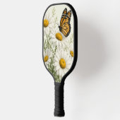 Gänseblümchen & Schmetterling blühen Pickleball Schläger (Links)