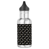 Gänseblümchen schwarz edelstahlflasche (Links)