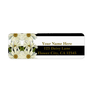 Gänseblümchen & Schwarz Weiß Streifen Moderne Flor