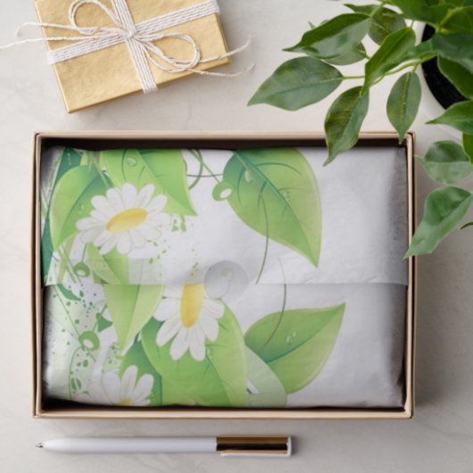 Gänseblümchen Seidenpapier (Geschenk)