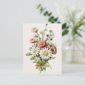 Gänseblümchen-Strauß Postkarte (Stehend Vorderseite)
