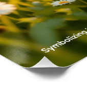 Gänseblümchen Symbolik Poster (Ecke)