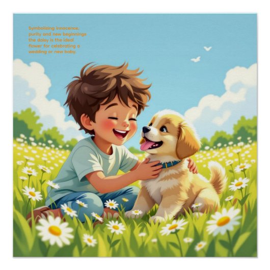 Gänseblümchen Symbolik Poster (Vorderseite)