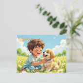 Gänseblümchen Symbolik Postkarte (Stehend Vorderseite)
