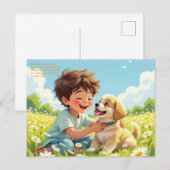Gänseblümchen Symbolik Postkarte (Vorne/Hinten)