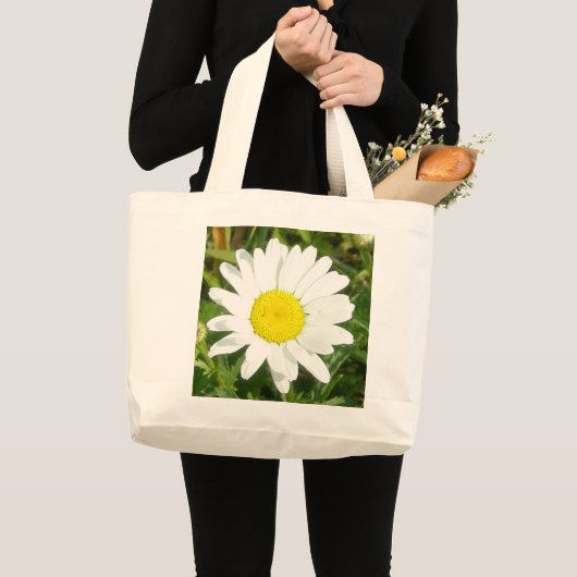 Gänseblümchen-Tasche Jumbo Stoffbeutel (Vorderseite (Produkt))
