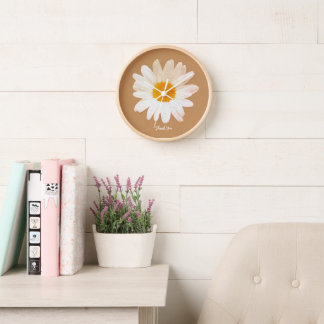Gänseblümchen-Tasse – Sommerliche Botanik Cozy Uhr