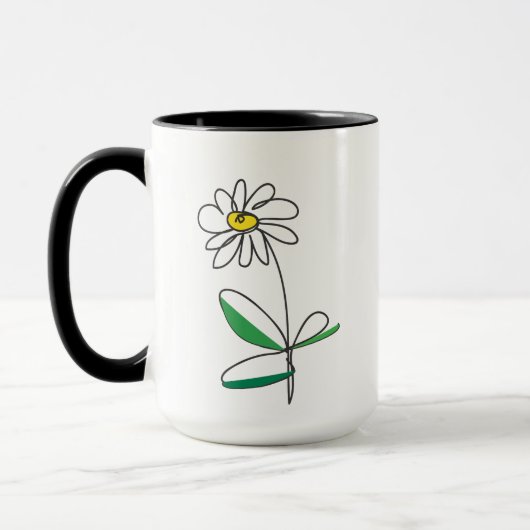 Gänseblümchen-Tasse Tasse (Links)