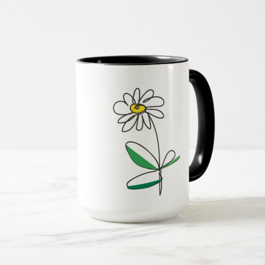 Gänseblümchen-Tasse Tasse (VorderseiteRechts)