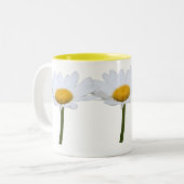 Gänseblümchen-Tasse Zweifarbige Tasse (Vorderseite Links)