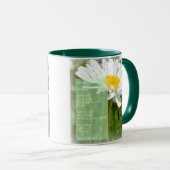 Gänseblümchen-Traumgedicht-Kaffeetasse Tasse (VorderseiteRechts)