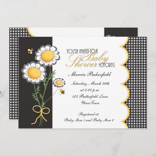 Gänseblümchen u. einladung (Vorne/Hinten)