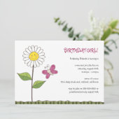 Gänseblümchen-u. Einladung (Stehend Vorderseite)