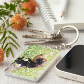 Gänseblümchen-u. Littermates doppeltes Schlüsselanhänger (Vorderseite rechts)
