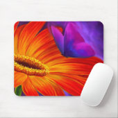 GÄNSEBLÜMCHEN-U. SCHMETTERLINGS-KUNST-MALEREI - MOUSEPAD (Mit Mouse)