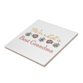 Gänseblümchen und beste die Großmutter-Geschenke Fliese (Seite)