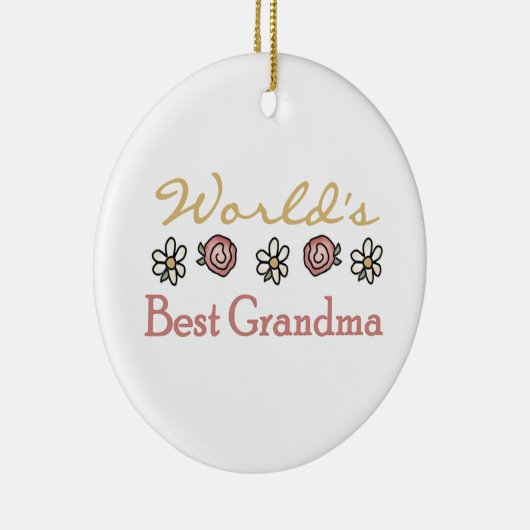 Gänseblümchen und beste die Großmutter-Geschenke Keramik Ornament (Rechts)