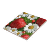 Gänseblümchen und Erdbeeren Fliese (Seite)