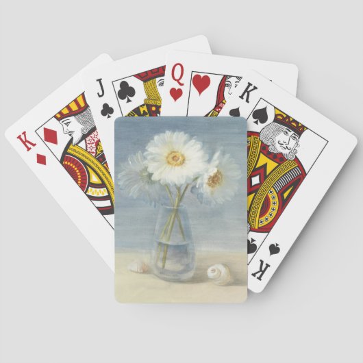 Gänseblümchen und Muscheln Spielkarten (Rückseite)