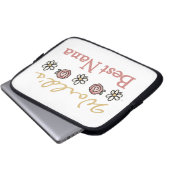 Gänseblümchen und Rosen-beste Nana-Geschenke Laptopschutzhülle (Vorne Knopf)