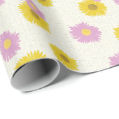 Gänseblümchen-Verpackungspapier Geschenkpapier (Rolleneckpunkt)