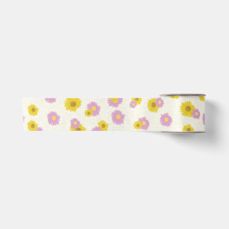 Gänseblümchen-Verpackungspapier Satinband