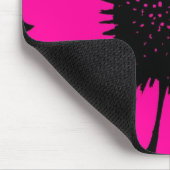 Gänseblümchen-verrückte Pink-u. Mousepad (Ecke)