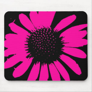 Gänseblümchen-verrückte Pink-u. Mousepad