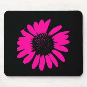 "Gänseblümchen-verrücktes" - Pink-Gänseblümch Mousepad