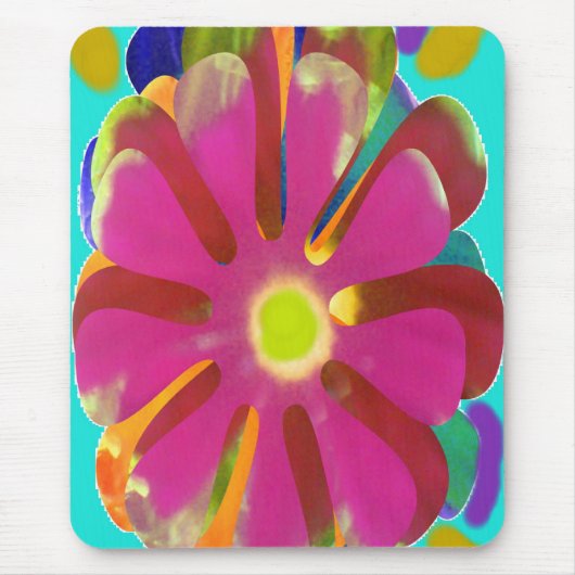 Gänseblümchen-Verrücktheit Mousepad (Vorne)