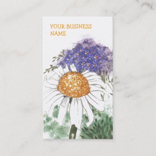 "Gänseblümchen-" Visitenkarte (Vorderseite)