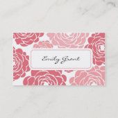 Gänseblümchen-Visitenkarte Visitenkarte (Rückseite)