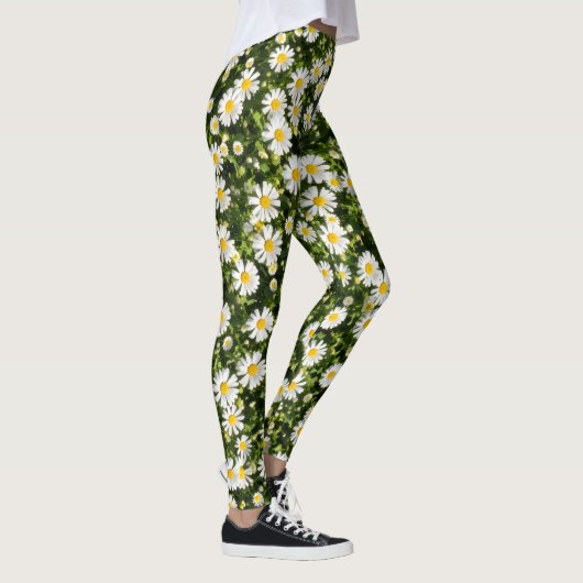 Gänseblümchen Wiese Leggings (Rechts)