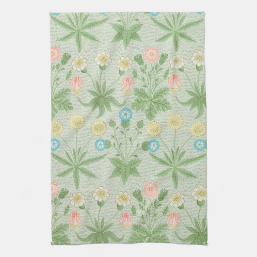 Gänseblümchen, William Morris Geschirrtuch (Vertikal)