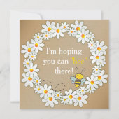 Gänseblümchen-Wreath-und Einladung (Vorderseite)